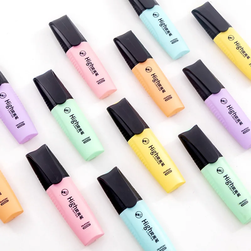 Macaroon цветные мини цветные яркие маркеры пастельные Маркеры 6 цветов одиночные текстовые маркеры для офиса школьные принадлежности