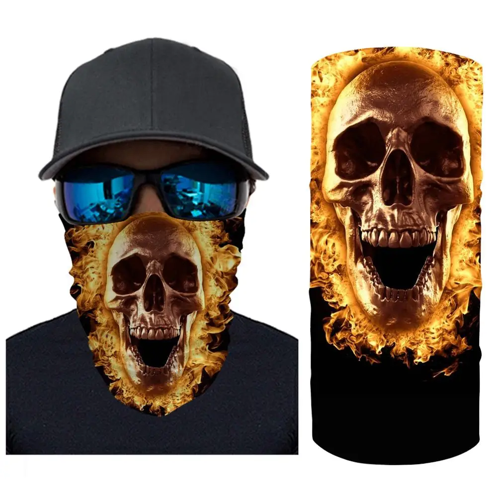 Фильм клоун Череп Скелет 3D бесшовные Балаклава волшебный шарф Спорт на открытом
