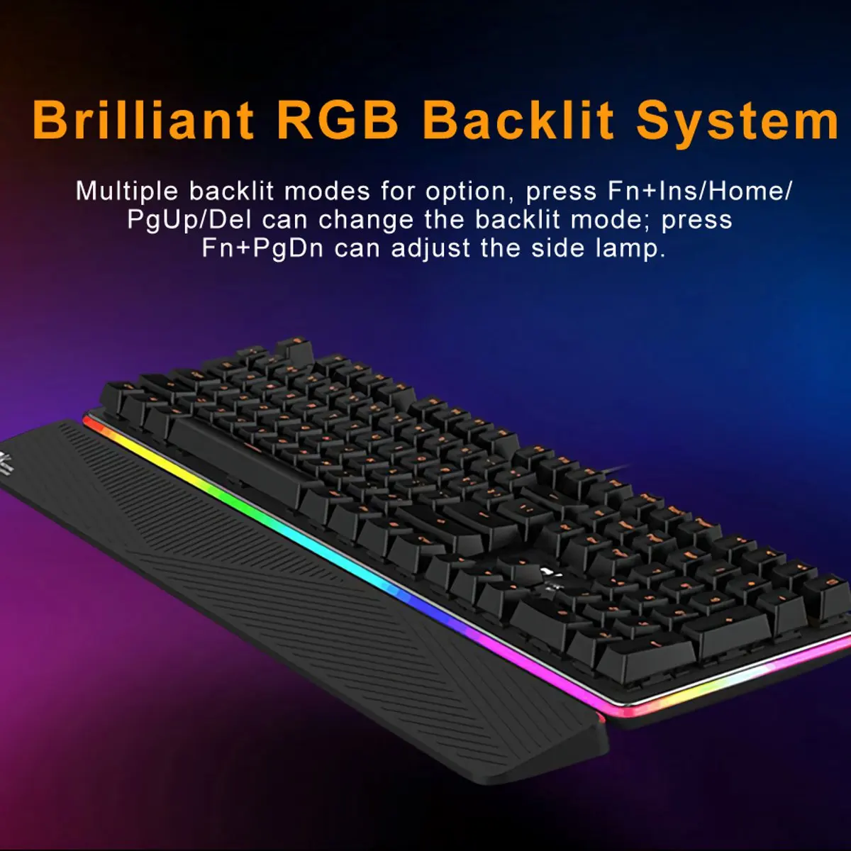 Механическая игровая клавиатура Royal Kludge RK919 с 108 клавишами проводная USB NKRO RGB