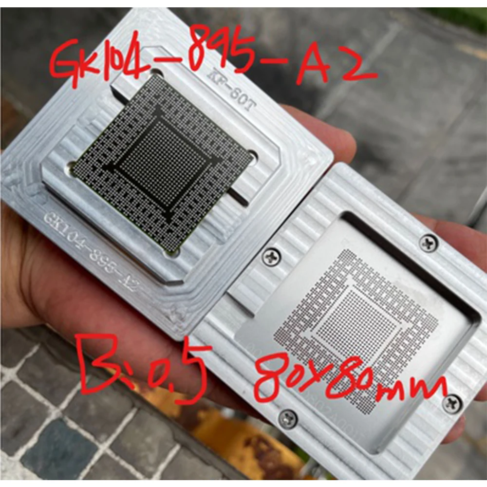 

Трафарет и набор для реболлинга BGA для фотоэлектрического непосредственного нагрева 80*80 90*90 трафареты Инструменты для ремонта аксессуары 0,5