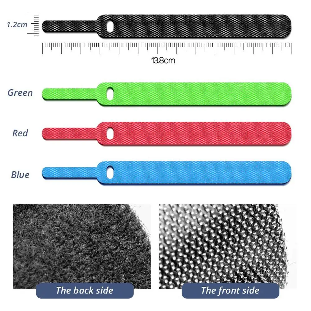 Многоразовые крепежные кабельные стяжки проволочные ремни крючки и петли из