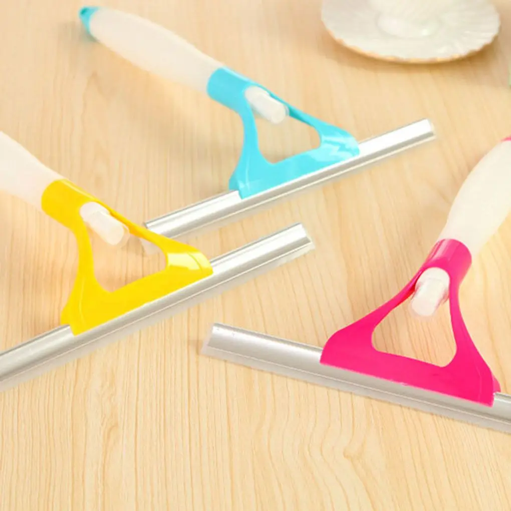 

New 2020 Hot Random Color Spray Window Glass Brush Wiper Cleaner Washing Scraper Home Bathroom Car Window Cleaning Tool