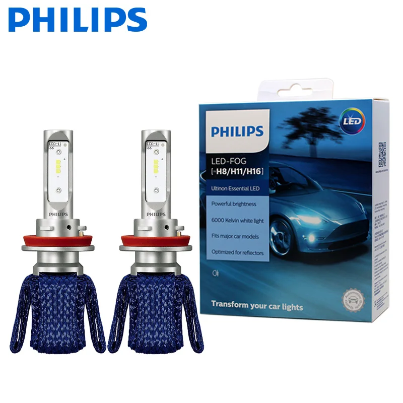Philips Ultinon Эфирное светодиодный комплект 6000 K 12 V H4 H7 H11 HB3 HB4 H1R2 9005 9006 9012 фар H8 H16