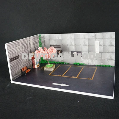 1 DIY1: 64 модель автомобиля Модель парковки Материал Пакет подземный гараж изготовление материала модель гаража изготовление ручного изготовления для детской игрушки - Цвет: 1