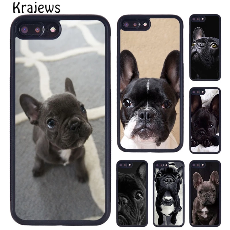 Очаровательный чехол krajew для телефона с французским бульдогом для iPhone 14 5 6S 7 8 Plus 11 12 13 Pro X XR XS Max Samsung Galaxy S21 S22 ultra