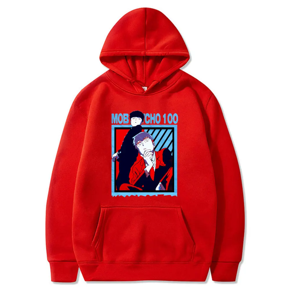 

Mob Psycho 100 Men's Hoodies Harajuku Unisex Hoodie Japanese Anime Funny Printed Streetwear Fashion Casual Male's sweatshirt