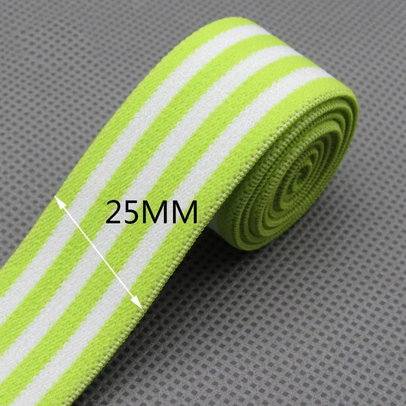 5/9yards 25mm Nylon Stripe Sewing Elastic Band Stretching Rubber Pants DIY Waistband Hem Cuffs Webbing Tapes KY800|Резинки| |