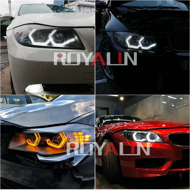 ROYALIN LED Halo M4 глазки ангела в легендарном стиле для BMW 2 3 4 5 серии F30 F32 F82 F80 (M3/M4) M5 E90 E92 |