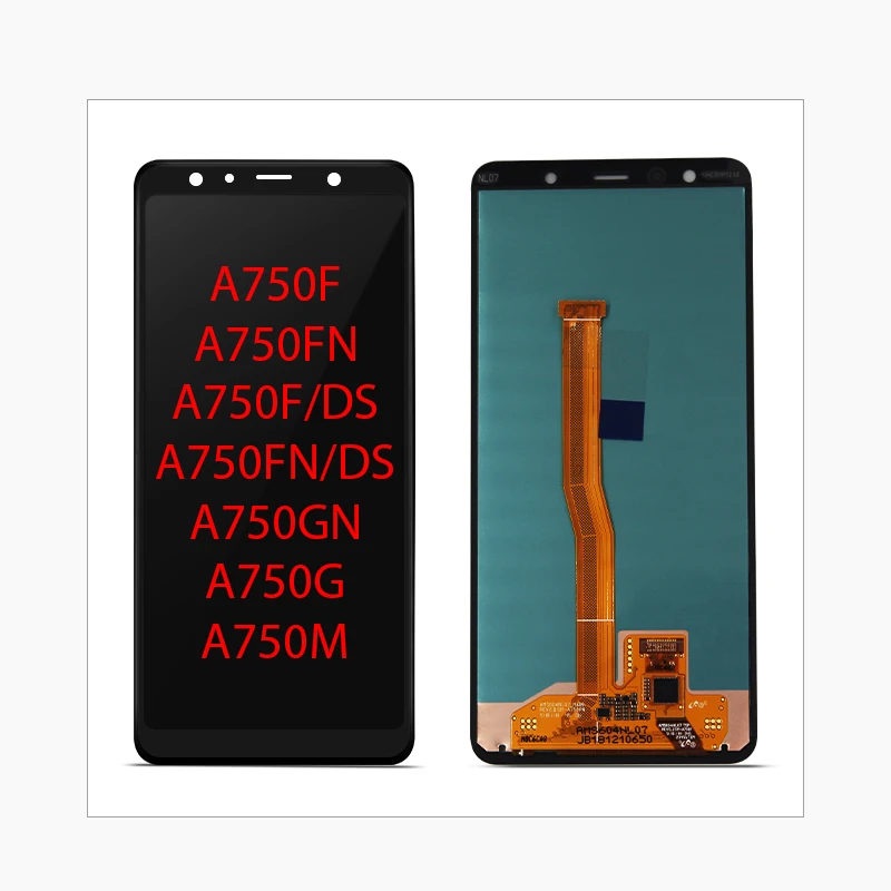 Оригинальный ЖК дисплей A750F Super AMOLED для Samsung Galaxy A7 2018 A750 SM A750G сенсорный экран дигитайзер замена|Экраны