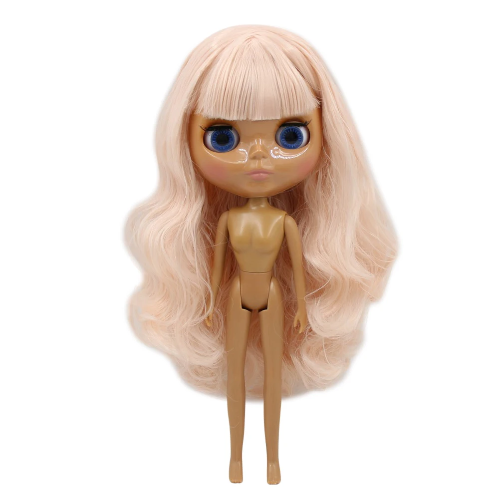 Ледяная кукла DBS Blyth 1/6 bjd игрушка темная кожа licca тело бледно розовые волосы