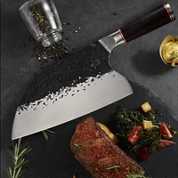 forged cleavers knife butcher chopping chef knife steak chicken bone handmade kitchen knife camping hunting outdoor tool cutlery