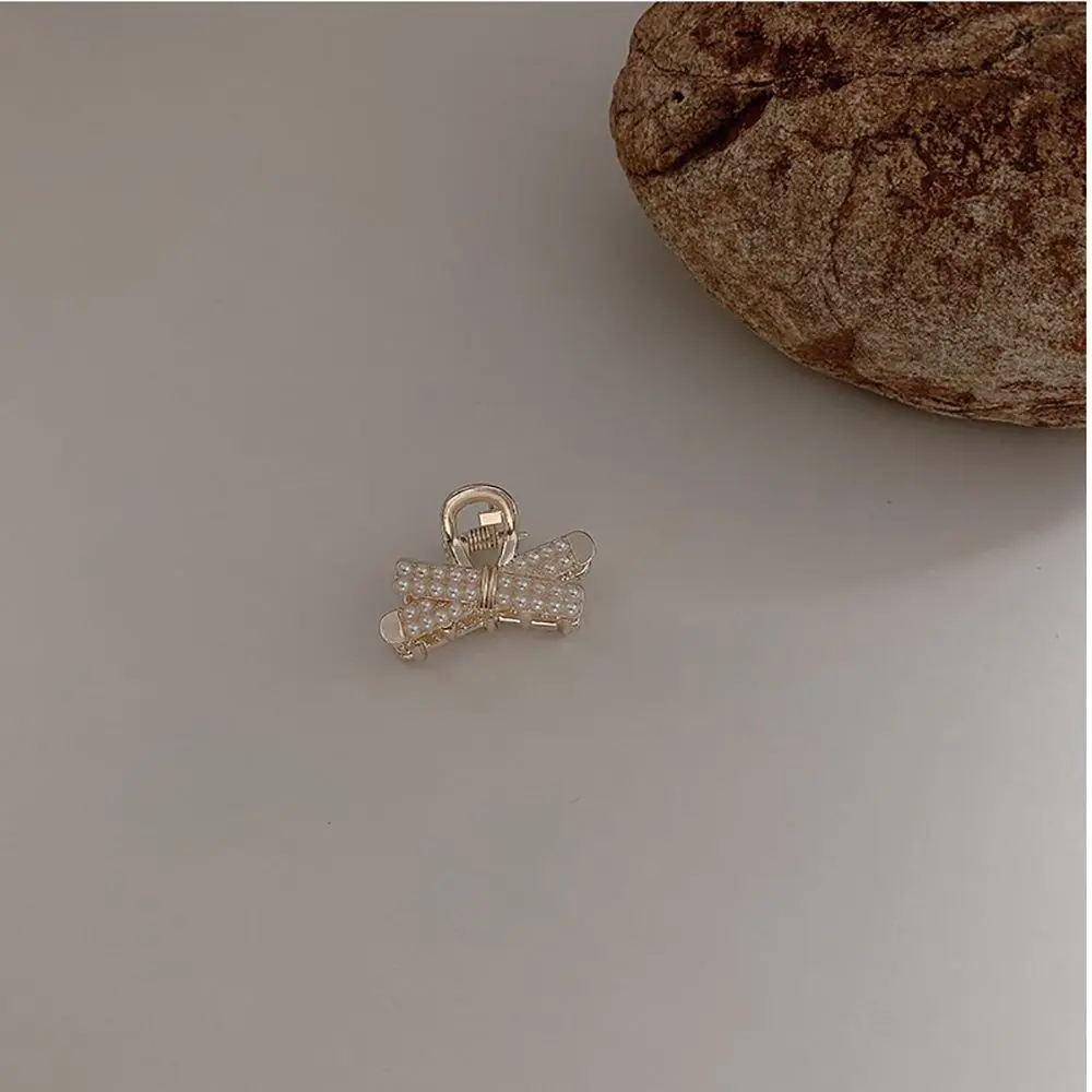 Корейский жемчужный зажим для волос украшение Женский сплав геометрический