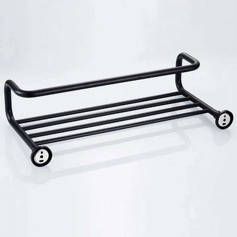 Бронзовый Держатель для полотенец с масляным наматыванием черный латунный