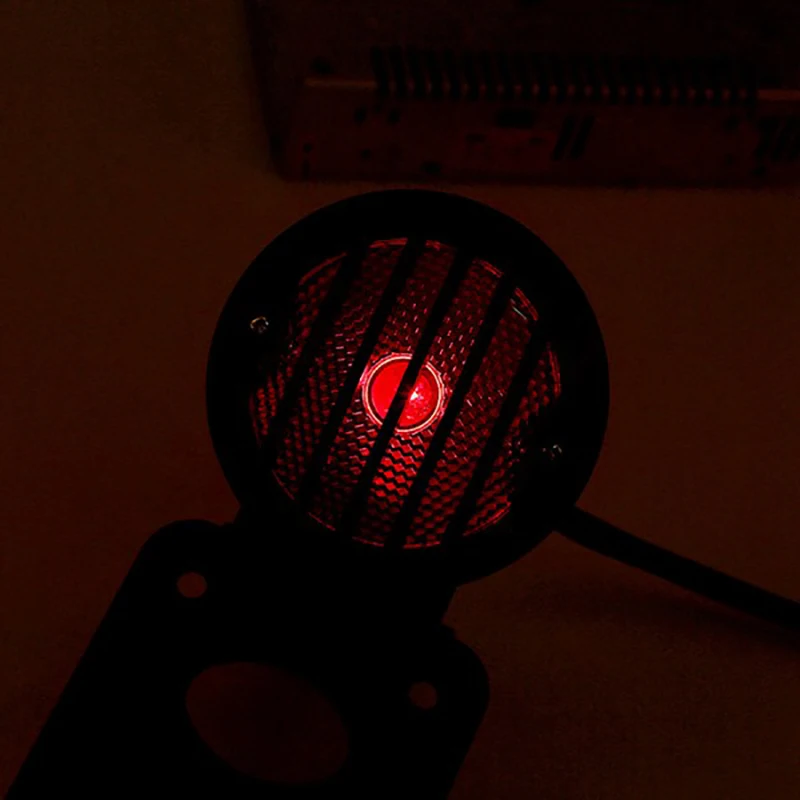 

3/4 Inch Motorcycle 12V LED Brake Tail Light License Plate Bracket Tail Light for Sportster Bobber Nightster Sportster