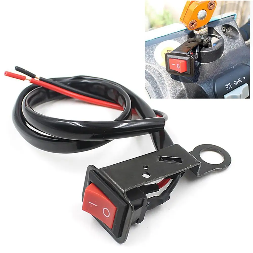 

Motorcycle Switch ON/OFF Button Power Control ATV Moto Handle Switch Electric Bike Handlebar Switch Accident Hazard Light Switch