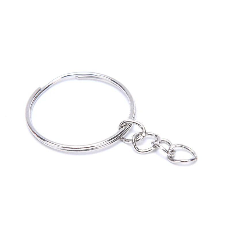 

150pcs/50set Key Ring with Chain Split Jump Rings with Screw Eye Pins DIY Keychain