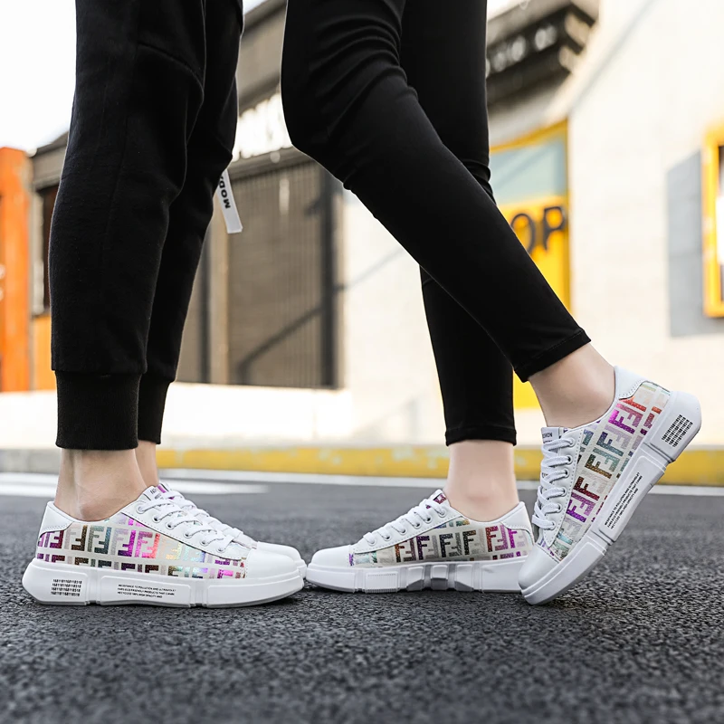 

Spring canvas shoes men's Korean style breathable student graffiti cloth shoes large size 45 46 casual shoes trend men's shoes