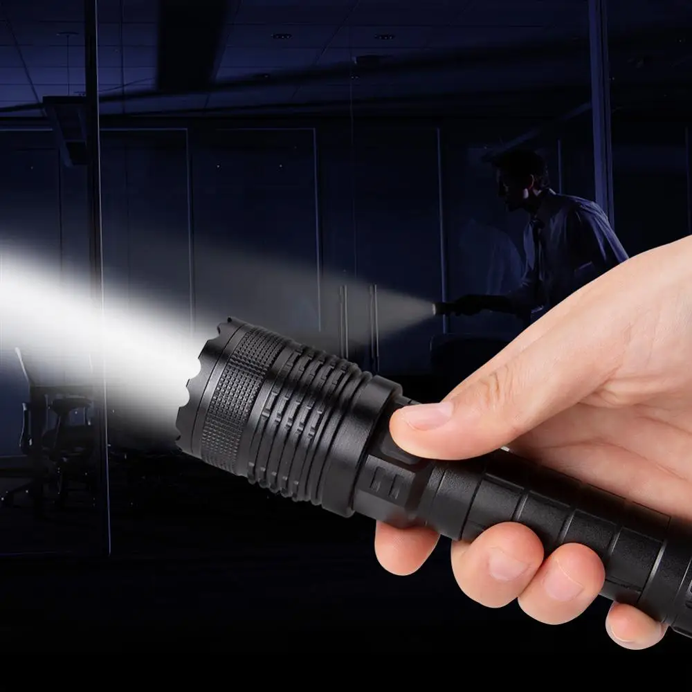 

LED Flashlight XML-2 Tactical Torch USB Rechargeable Working Linterna Waterproof Lamp Ultra Bright Lantern for Camping Hiking