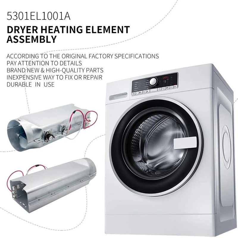 

5301EL1001A Dryer Heater Assembly For LG Clothes Dryers - Replaces 5301EL1001J, AP4439759, 5301EL1001H, 5301EL1001E