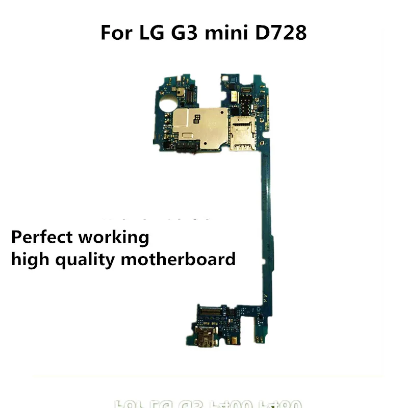 Протестированная полностью Рабочая оригинальная материнская плата для LG G3 mini D728