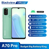 BLACKVIEW A70 Pro Android Smartphone 6 517 Inch Display Quad Core 4GB RAM 32GB ROM 5380mAh 13MP 5MP Camera Mobile Phone