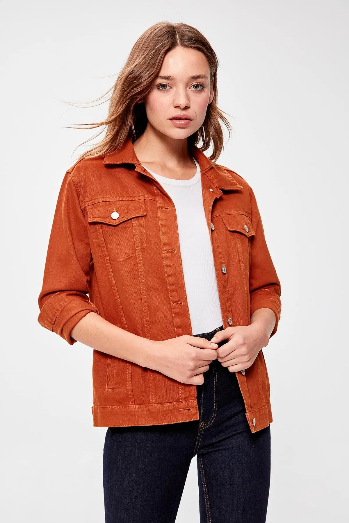 Trendyol Camel джинсовая куртка TWOAW20CE0193