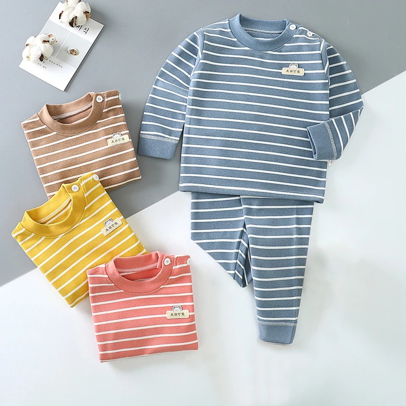 

Children's Clothing Set Cartoon Long Sleeve Sleepwear Kids Boys Girls Pajama Sets Newborn Pajamas Baby Sleeping Clothes