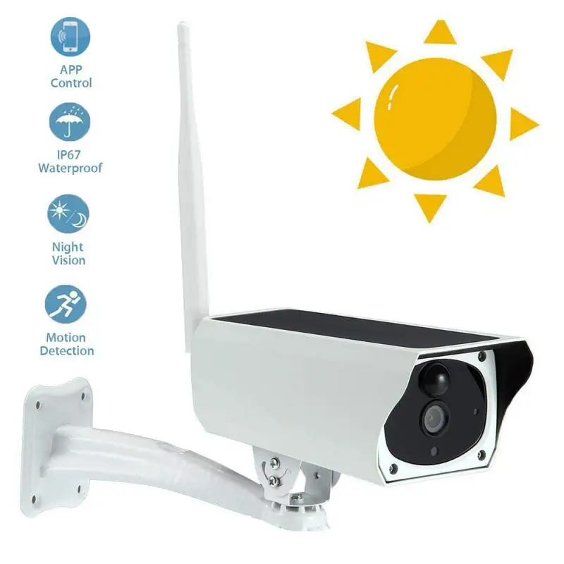 HD 1080P solar power Wireless IP Camera Wifi Waterproof Infrared CCTV Surveillance Camera Long Standby PIR motion Detection Cam