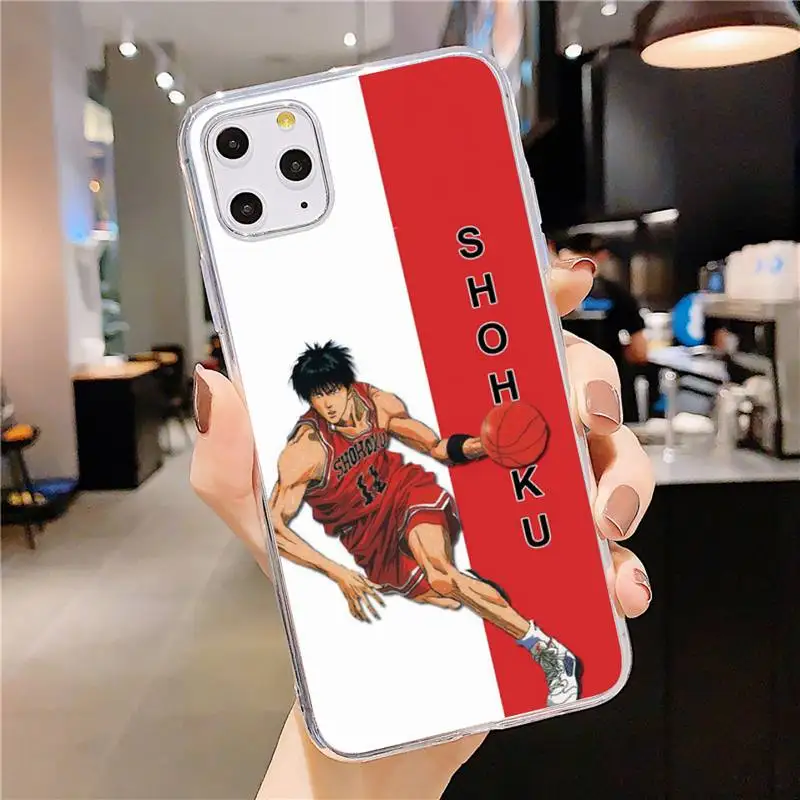 

Slam Dunk Phone Case Transparent soft For iphone 5 5s 5c se 6 6s 7 8 11 12 plus mini x xs xr pro max