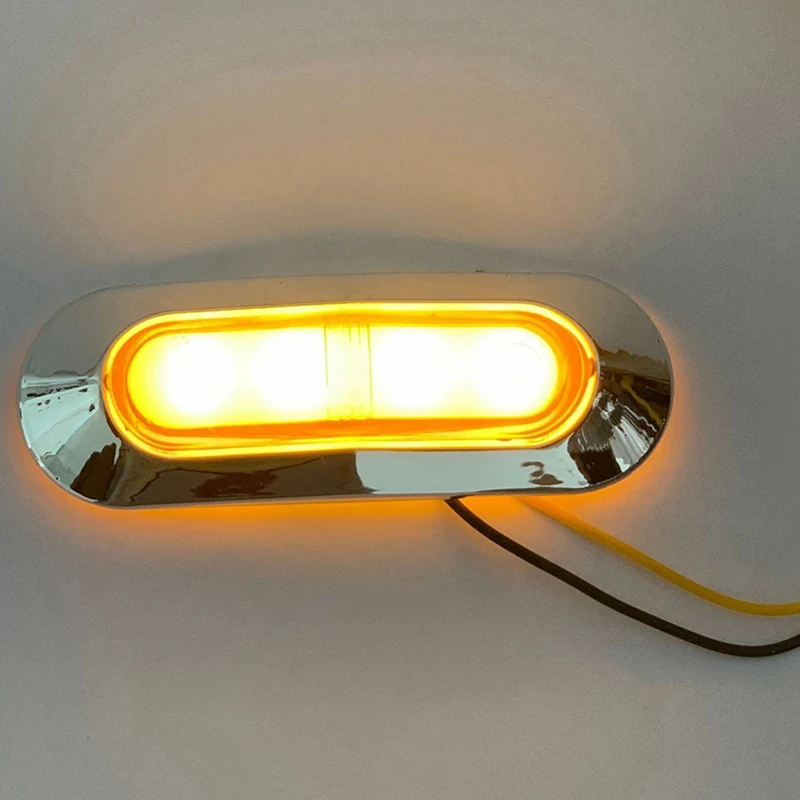 

Light Guiding Car LED Side Marker Light 12V 24V for Auto Truck Trailer Lorry Red Yellow