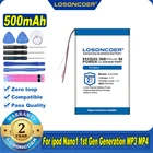 100% Оригинальный LOSONCOER 500 мАч 616-0223 616-0224 аккумулятор для Apple IPod Nano1 Nano 1-го поколения 1 поколения Nano 1 A1137 4 Гб 2 Гб 1 Гб