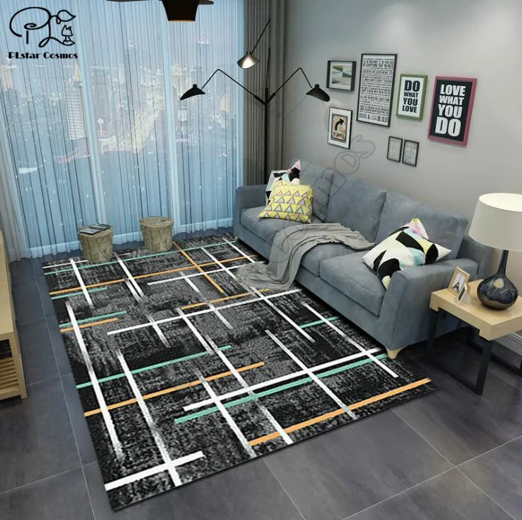 Graffiti splash ink carpet Square Anti-Skid Area Floor Mat 3D Rug Non-slip Dining Room Living Soft Bedroom Carpet | Дом и сад