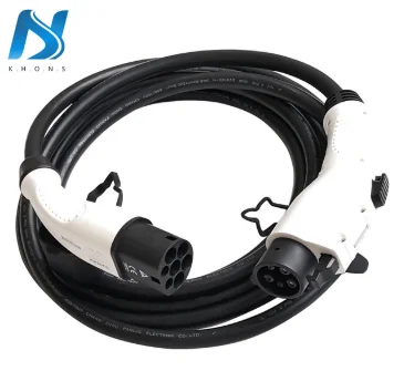 売る Khons J1772にtype1 62196 Type2 Ev充電スパイラルケーブル5メートルj1772 32A