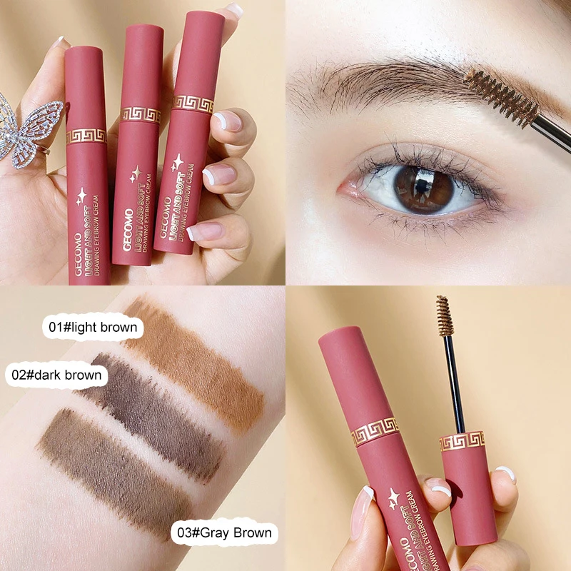 

3 Color Waterproof Makeup Eye Brow Gel Coffee Brown Color Eye Brow Makeup Tools Eyebrows Paint Eyebrow Tint Mascara Long Lasting