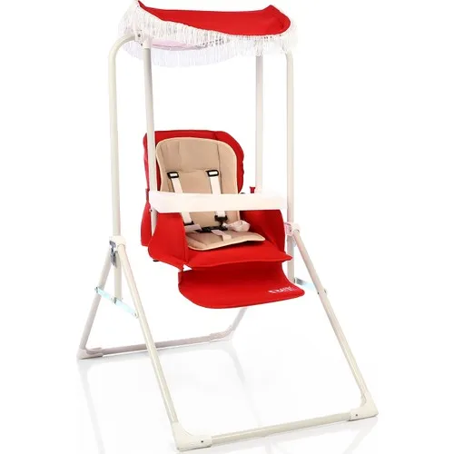 Baby High Chair Flanged Recliner Swing Red Furniture Mother Kids Feeding Product Bebe Girl Boy's Accessory Family Care