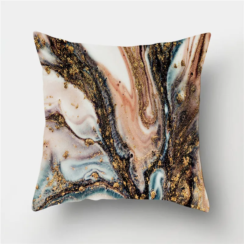 

Ocean Marble Geometric Sofa Decorative Cushion Cover Pillow Pillowcase Polyester 45*45 Throw Pillow Home Decor Pillowcover 40893