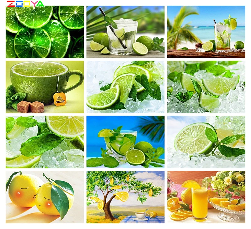 

ZOOYA Diy diamond embroidery fruit diamond painting full drill strawber picture rhinestones diamond mosaic Home Decoration A0017