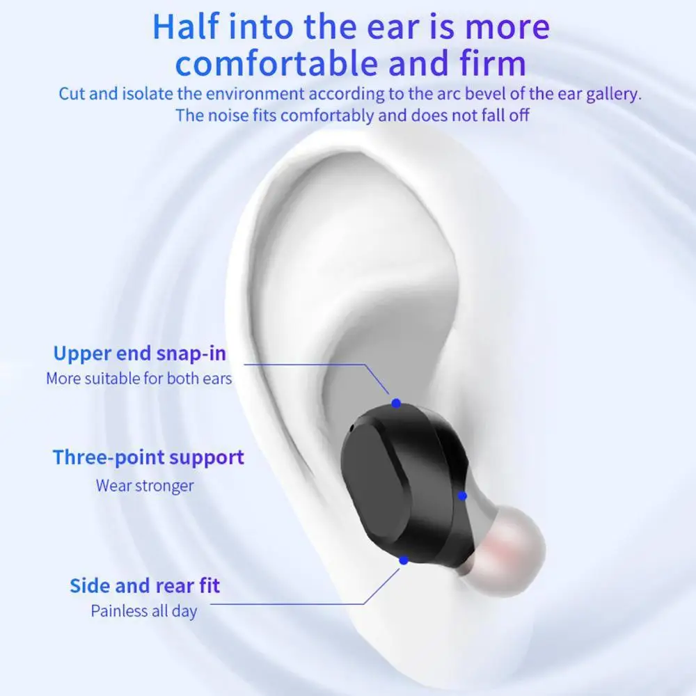 Беспроводные наушники Bluetooth 2020 TWS hi-fi звук водонепроницаемые мини спортивные