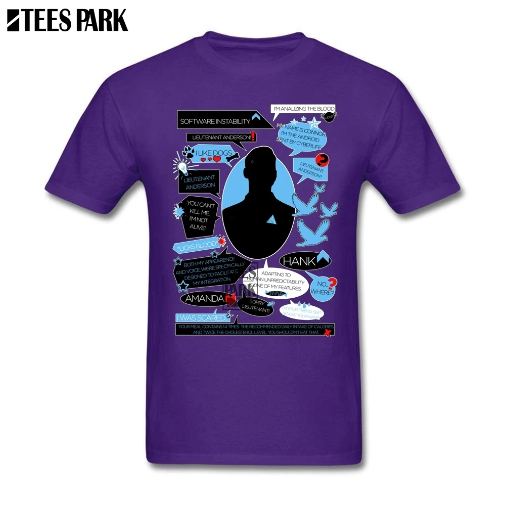 Swea футболки Коннор Цитата Detroit стать человека Забавные 3D Футболка Продвижение