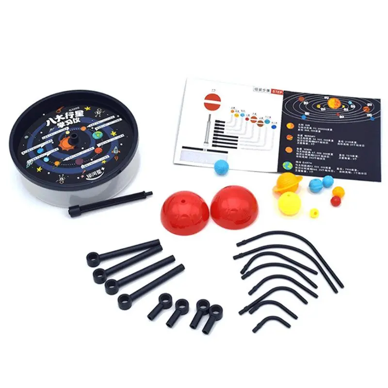 

Solar System Nine Planets Model Science Kit Kids DIY Assembly Planetarium Toy