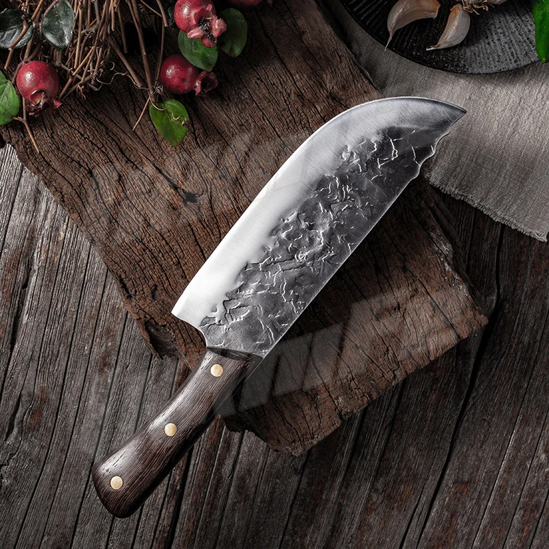 7 6 &quotнож шеф-повара кованый китайский кухонный нож ручной работы 5CR1 5 мясница из