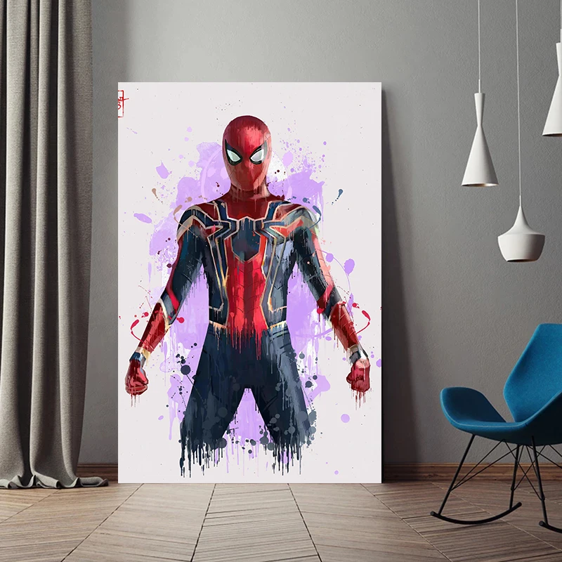 Картина на холсте Marvel Мстители настенный постер с изображением Супермена