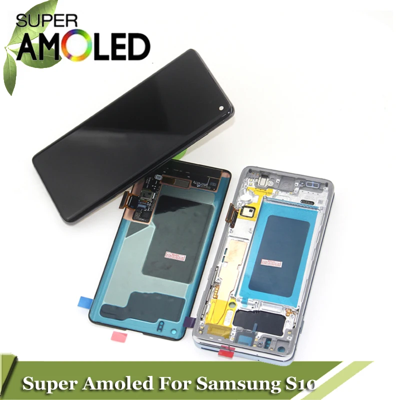 Супер Amoled для SAMSUNG S10 LCD G9730 дисплей SM G973F сенсорный экран дигитайзер Galaxy