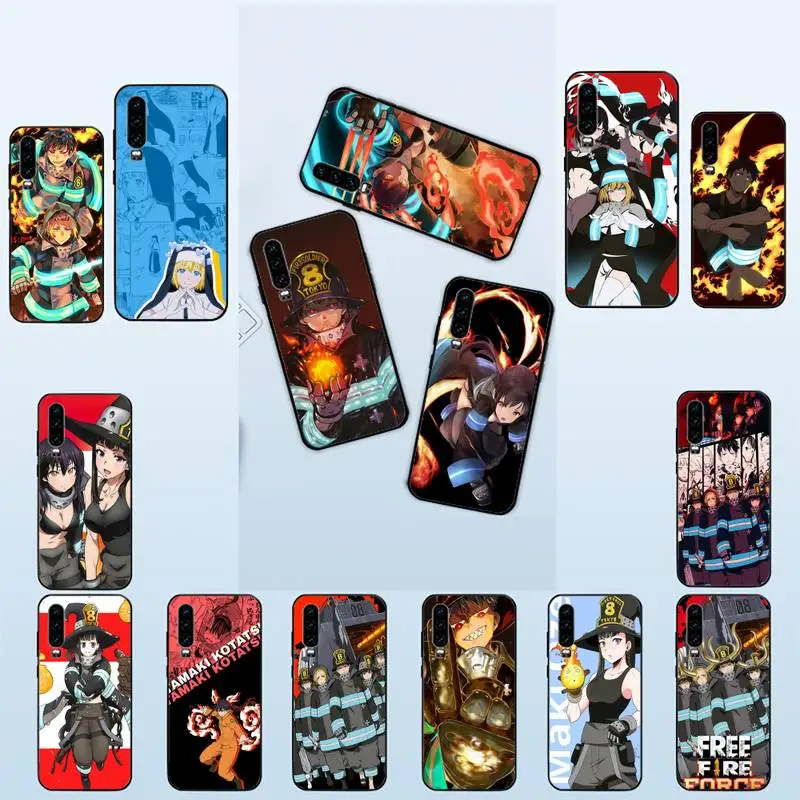 

YNDFCNB Fire Force anime Phone Case For Huawei P20 P30 P9 P10 plus P8 lite P9 lite Psmart 2019 P20 pro P10 lite