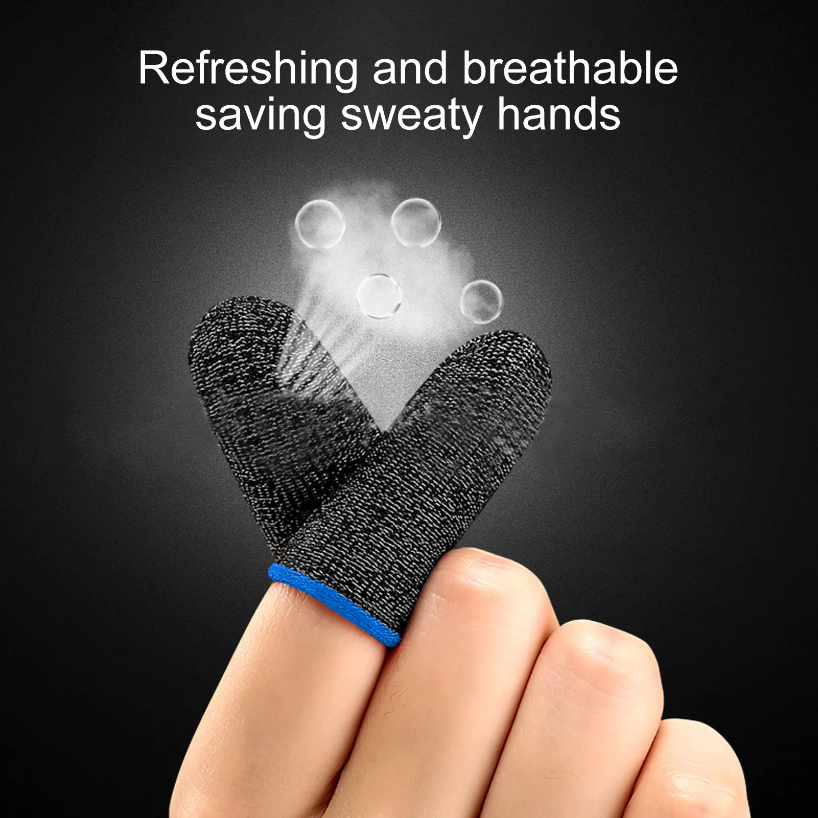 

Finger Cover Gaming Finger Sleeve Fiber Breathable Fingertips For Games Anti-Sweat Touch Screen Finger Cover Sensitive Mobile