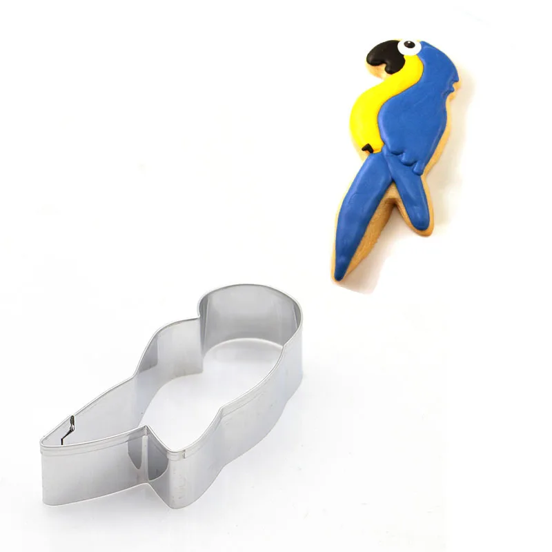Mijiang попугай птица печенья резак штамп помадка торта Формы для выпечки слайсер