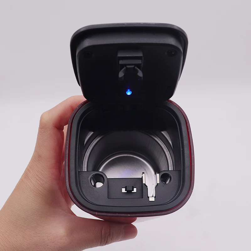 

Car Ashtray liner night light push type car ashtrays Auto interior decoration Black/Red for PEUGEOT- RCZ 108 208 301 308 407