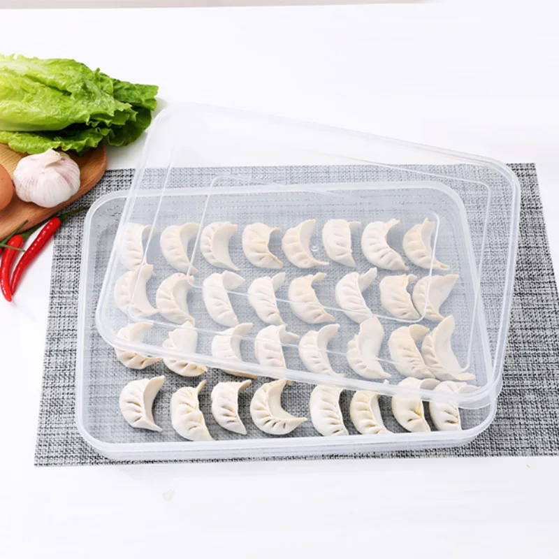 Топ контейнеры для хранения с крышкой поддон продуктов холодильник пельменей