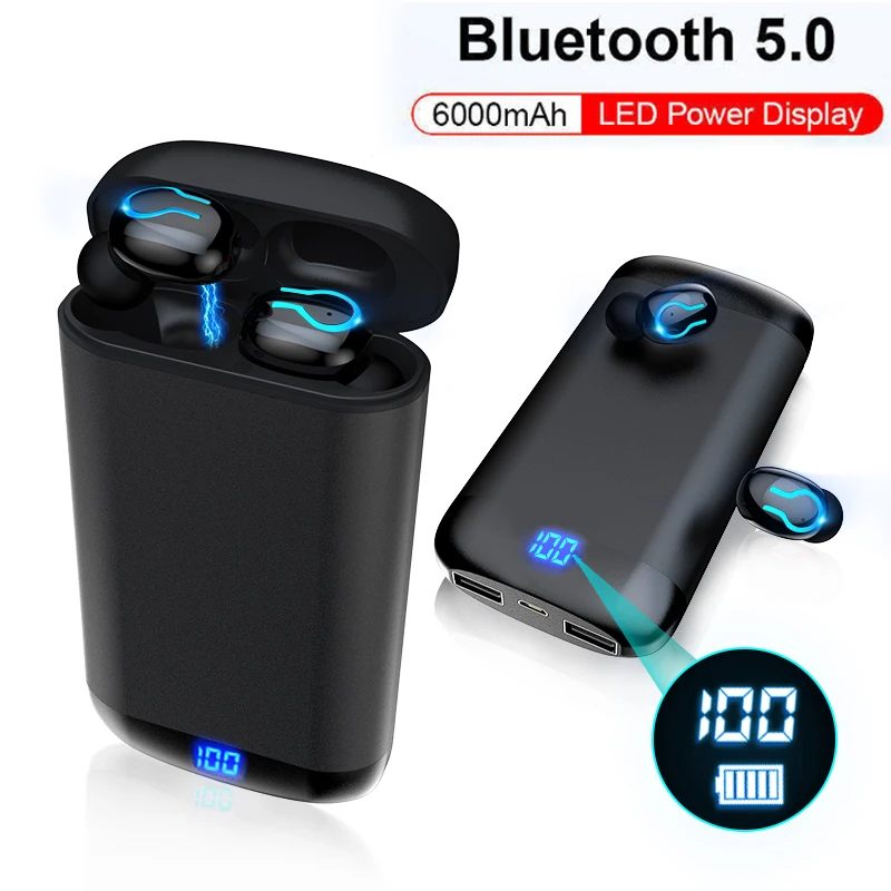 Спортивные беспроводные Bluetooth наушники с шумоподавлением лучшие HD и