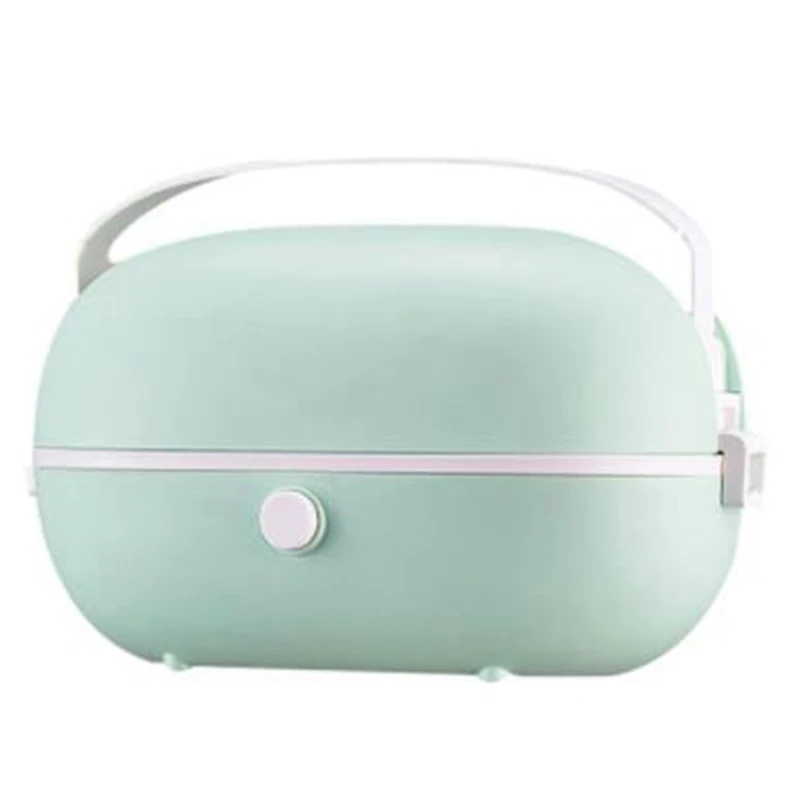 Электрическая мини рисоварка с термоподогревом Ланч бокс портативный пищевой